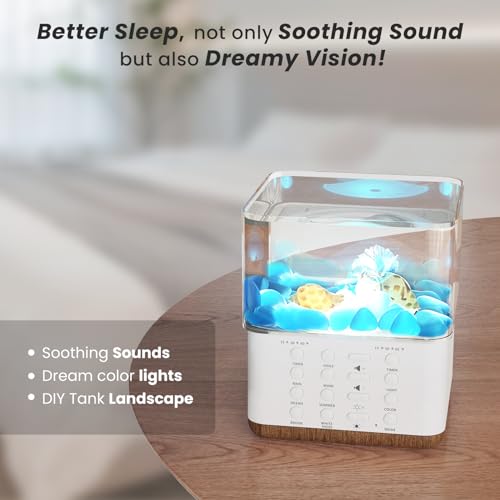 Yormick DIY White Noise Sound Machine for Sleeping, 30 Soothing Natural Sound Night Light, White Noise Sound Machine Baby/Adult Gift, White Noise Sound Machine Office & Yoga Meditation & Bedroom