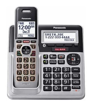 Panasonic KX-TG994SK Dect 6.0 Link to Cell Talking Caller ID Bluetooth Speakerphone Call Waiting Call Block Cordless Phone - 4 Handset (Renewed)