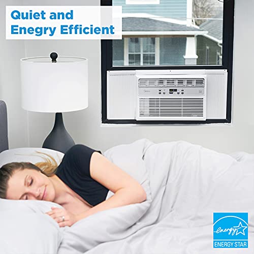 Midea 8,000 BTU EasyCool Window Air Conditioner, Dehumidifier and Fan - Cool, Circulate and Dehumidify up to 350 Sq. Ft., Reusable Filter, Remote Control