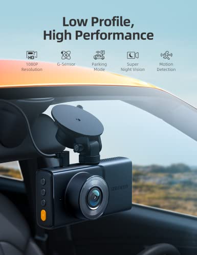 iZEEKER Dash Cam Front and Inside, 2K Single, 1080P Dual Dash Camera for Cars, Infrared Night Vision for Taxi Driver, Accident Record, Loop Recording, Parking Mode