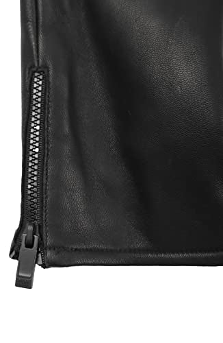 Calvin Klein Men's Side Zipper Glove, Black, Large