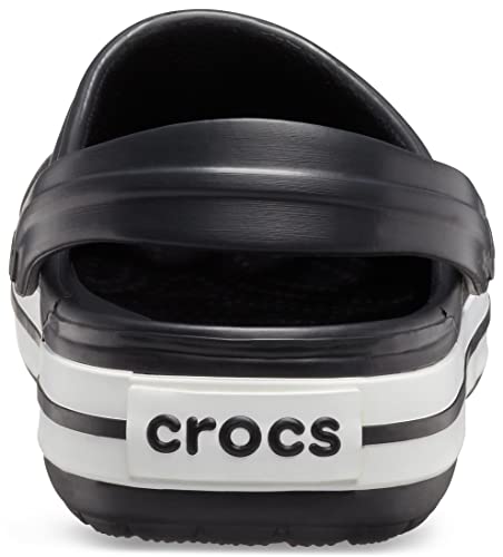 Crocs Unisex-Adult Crocband Clog, Black, 12 Women/10 Men