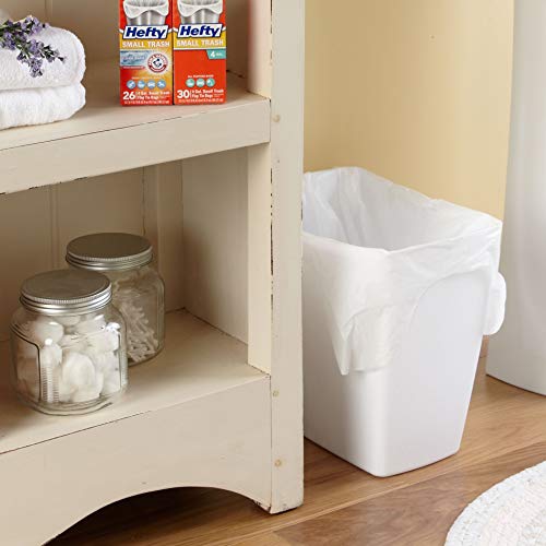 Hefty Trash Bags/Garbage Bags, Flap Tie, 8 Gallon, Medium - 24 Count (Pack of 12)