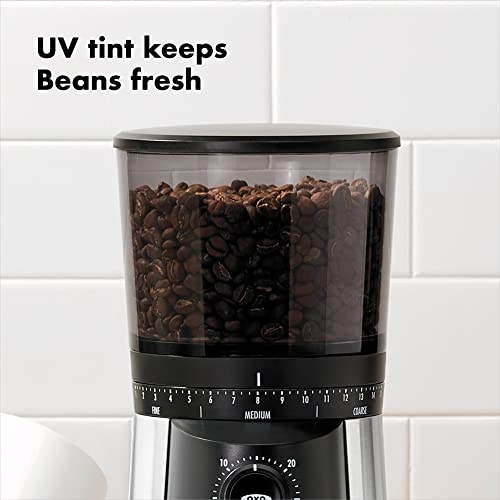 OXO Brew Conical Burr Coffee Grinder , Silver