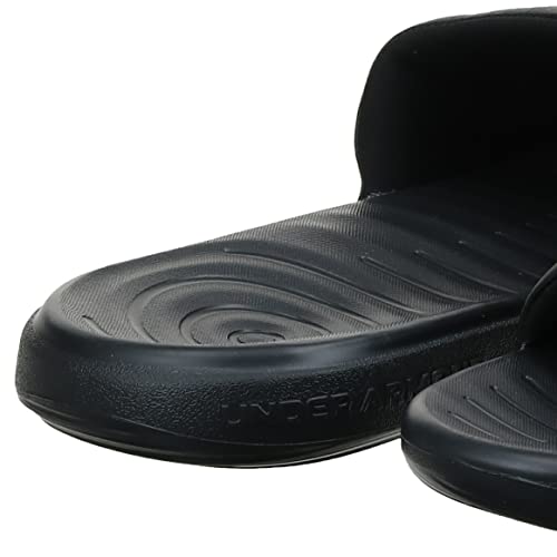 Under Armour Men's Ansa Fixed Strap Slide Sandal, Black (004)/Black, 11