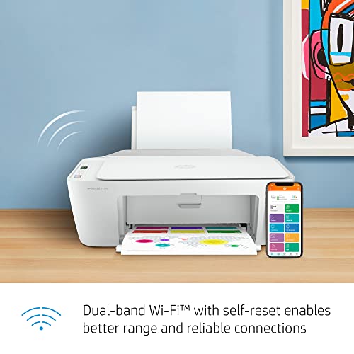 HP DeskJet 2734e Wireless Color All-in-One Printer with 3 Months Free Ink (26K72A), White