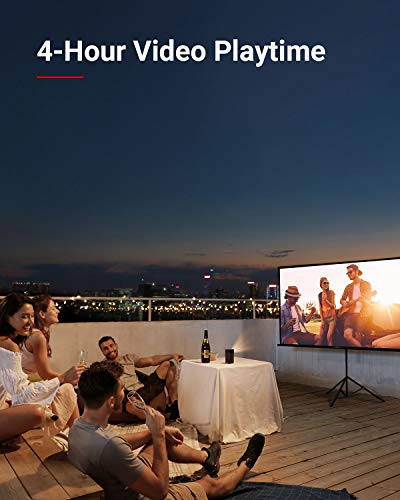 Anker NEBULA Apollo, Wi-Fi Mini Projector, 200 ANSI Lumen Portable Projector, 6W Speaker, Movie Projector, 100 Inch Picture, 4Hr Video Playtime, Neat Projector, Home Entertainment—Watch Anywhere