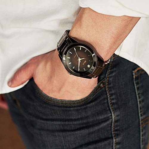 Relic by Fossil Men's Rylan Quartz Watch with Stainless Steel Strap, Brown, 24 (Model: ZR77312)