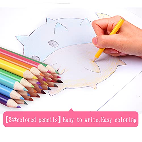 DLUCKY 208 PCS Art Supplies, Drawing Art Kit for Kids Adults Art Set with Double Sided Trifold Easel, Oil Pastels, Crayons, Colored Pencils, Watercolor Pens Gift for Girls Boys Artist,Blue
