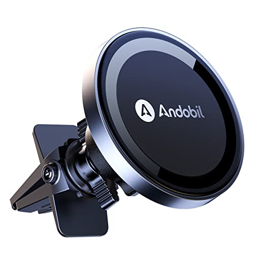 andobil Magnetic Phone Holder for Car - Strongest Magnet & Safer Driving, MagSafe Vent Mount 360° Adjustable Magnetic Phone Holder Compatible with iPhone14 Pro/14 13 12 Pro Max MagSafe Car Accessories