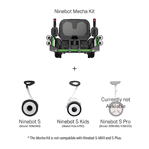 Segway Ninebot Mecha Kit, Applicable to Electric Self-Balancing Scooter, Human-Body Sensor in Joystick, Mobile App Integration (Not Included Ninebot S)