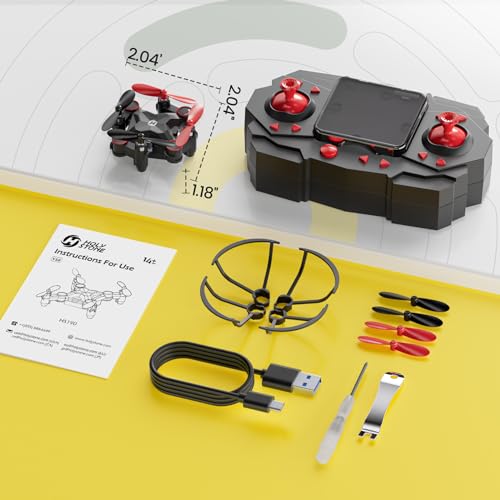 Holy Stone HS190 Drone for Kids, Mini Drone with One-Key Takeoff/Landing, 3D Flips, 3 Speeds and Auto Hovering, Gifts Toys for Boys and Girls, Red