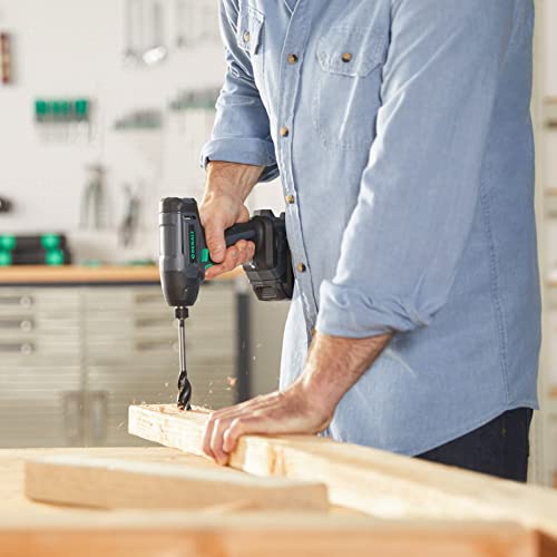 Amazon Brand - Denali by SKIL 20V Cordless Impact Driver Kit with 2 x 2.0Ah Lithium Batteries and Charger, Blue
