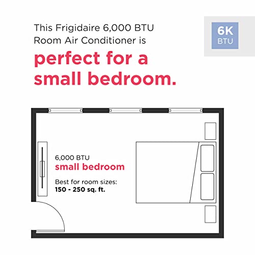 Frigidaire FHWC064WB1 Window Air Conditioner, 6000 BTU, White