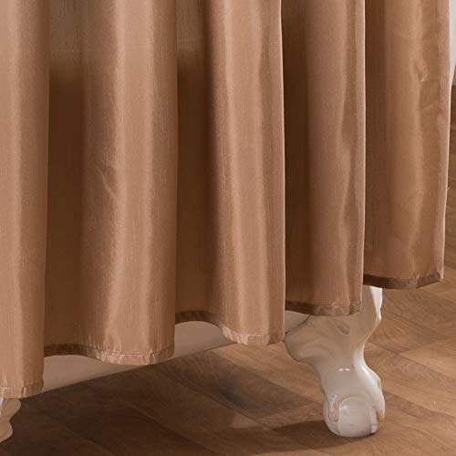 Lush Decor Terra Color Block Shower Curtain Fabric Striped Neutral Bathroom Decor, 72-Inch Beige/Ivory, 72" x 72", Beige & Ivory