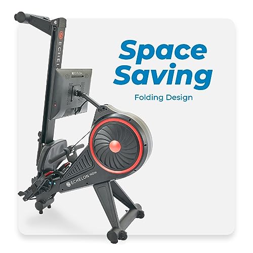 Echelon Row S, + 30-Day Free Echelon Membership, HIIT, Indoor Rowing Machine, 22" Rotating Monitor, Rower for Home Gym, Live and On-Demand Classes, 32 Resistance Levels, Total Body Workout, Low Impact