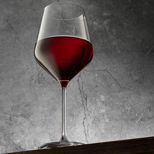 JoyJolt Layla Italian Red Wine Glasses, Set of 4 , 17 oz Clear – Made in Europe