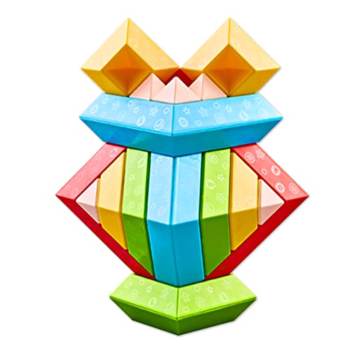DQMOON Montessori Toys for 2-4 Year Old Boys Girls Toddlers Preschool Learning Activities 30Pcs Building Blocks Stacking Educational Toys STEM Sensory Toys Gifts for Kids Age 1-2 4 5 6