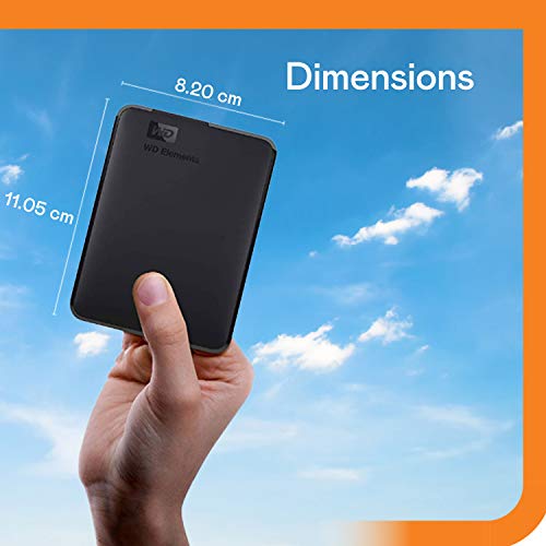 WD 4TB Elements Portable HDD, External Hard Drive, USB 3.0 for PC & Mac, Plug and Play Ready - WDBU6Y0040BBK-WESN