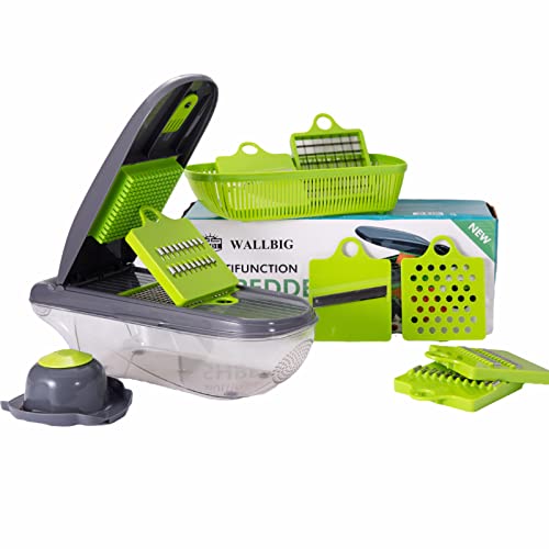 Vegetable Chopper,Mandoline Slicer Pro 12 in 1 Food Choppers with Multi Blade Onion Chopper for Potato Tomato Cucumber Carrot