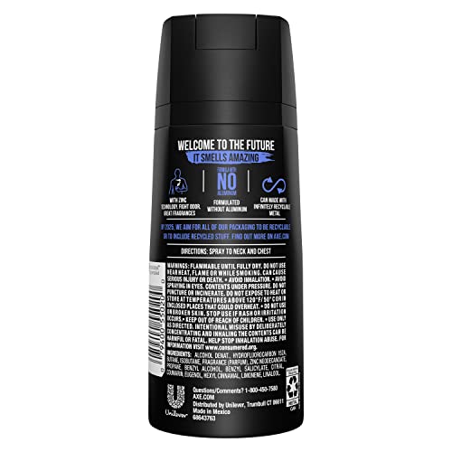 Axe Body Spray Deodorant For Long Lasting Odor Protection, Phoenix Deodorant For Men Formulated Without Aluminum 4oz 4 Count
