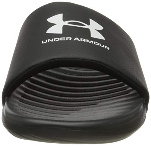 Under Armour Men's Ansa Fixed Strap Slide Sandal, Black (004)/Black, 11