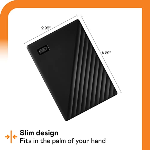 Western Digital WD 4TB My Passport Portable External Hard Drive with backup software and password protection, Black - WDBPKJ0040BBK-WESN