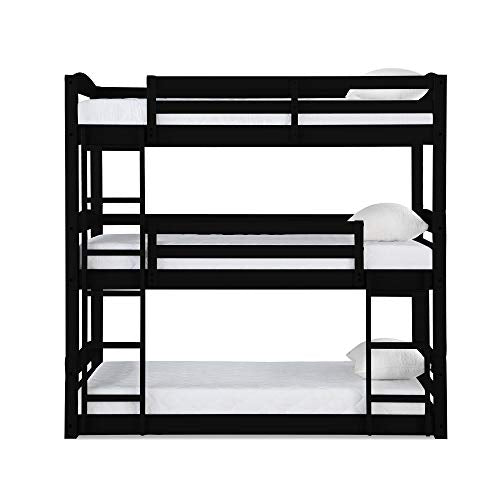 DHP Phoenix Triple Floor Bunk Bed | Black | DL7891TBBB model
