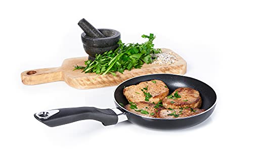 IMUSA USA Nonstick Bistro Saute Pan 8-Inch, Black