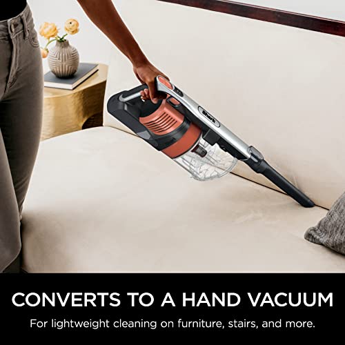 Shark IZ483H Vertex Cordless Stick Vacuum with DuoClean PowerFins, MultiFLEX, Crevice Tool, Pet Multi-Tool & Anti-Allergen Brush, 120-min Runtime, Double Battery, Rosewood