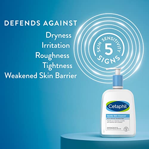 Cetaphil Face Wash, Hydrating Gentle Skin Cleanser for Dry to Normal Sensitive Skin, NEW 2 oz 12 Pack, Fragrance Free, Soap Free and Non-Foaming
