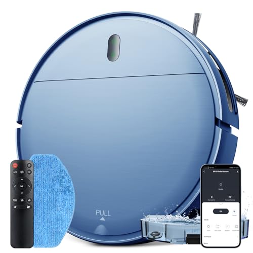 ZCWA Robot Vacuum and Mop Combo, 2 in 1 Mopping Robotic Vacuum with WiFi/App/Alexa, Robotic Vacuum Cleaner, Schedule Settings, Self-Charging, Ideal for Hard Floor, Pet Hair and Carpet