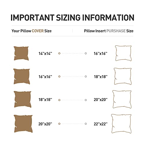Acanva Premium Polyester Stuffer Square Form Sham Throw Pillow Inserts, 20 in(2 Count), White