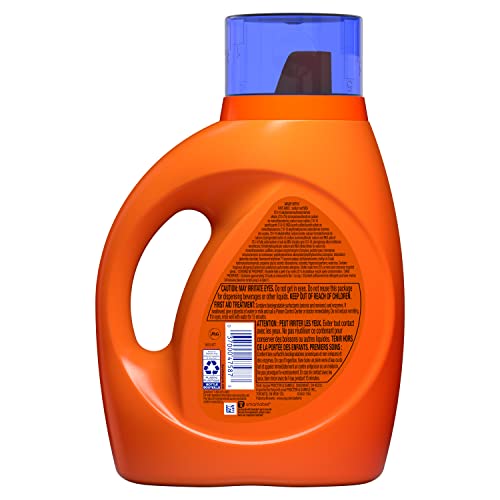 Tide Hygienic Clean Heavy 10X Duty Laundry Detergent Liquid Soap, Original Scent, 37 Fl Oz, 24 Loads, He Compatible