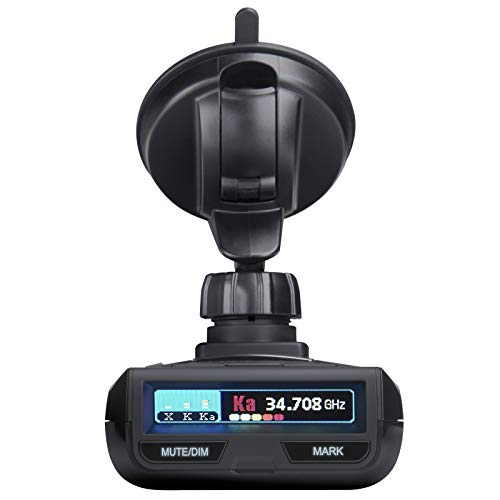 Uniden R3 EXTREME LONG RANGE Laser/Radar Detector, Record Shattering Performance, Built-in GPS w/ Mute Memory, Voice Alerts, Red Light & Speed Camera Alerts, Multi-Color OLED Display , Black