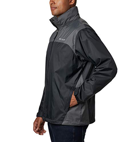Columbia Men's Glennaker Lake Rain Jacket, Black/Grill, Small
