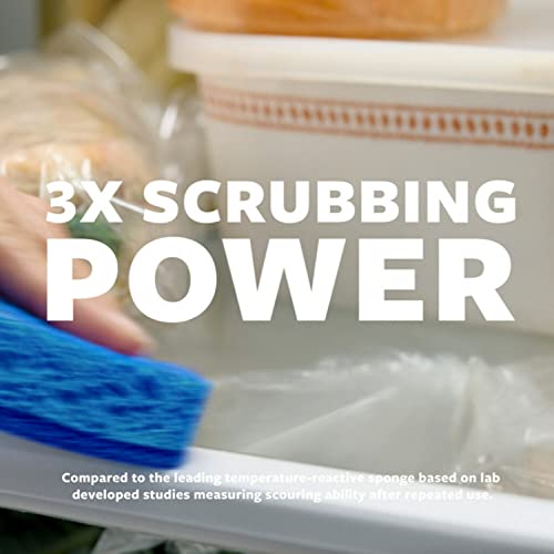 Scotch-Brite Non-Scratch Scrub Sponges, Sponges for Cleaning Kitchen, Bathroom, and Household, non-scratch Sponges Safe for Non-Stick Cookware, 6 Scrubbing Sponges