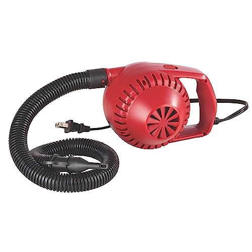 Coleman 120-Volt Universal Electric Air Pump with Extension Hose, Boston & Pinch Valve Adapters Included, Inflate & Deflate Airbeds & Inflatables