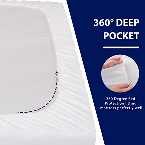 Hokway Twin Mattress Pad, Extra Thick Mattress Topper with 8-21" Deep Pocket, 1000GSM Down Alternative Overfilled, Quilted Fitted Pillow Top Soft Cooling Mattress Protector