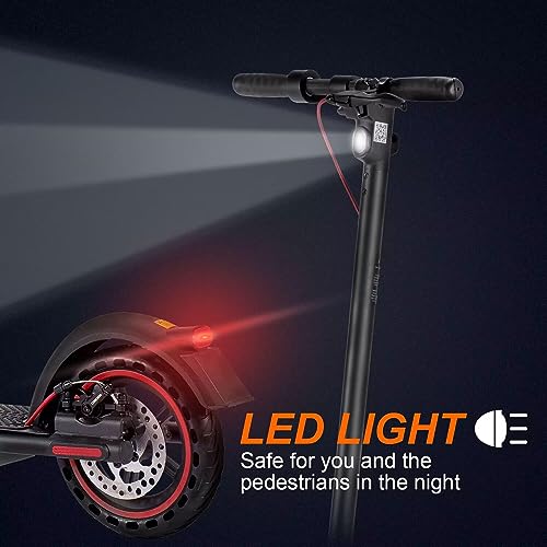 Electric Scooter for Adults, Up to 19 Miles Range, 19 Mph Folding Commute E-Scooter with 8.5" Solid Tires, Dual Braking System and App Control …