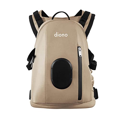 Diono Carus Complete 4-in-1 Baby Carrier with Detachable Backpack, Front Carry & Back Carry, Newborn to Toddler up to 33 lb / 15 kg, Sand
