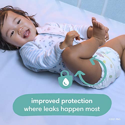 Diapers Size 4, 186 Count and Baby Wipes - Pampers Baby Dry Disposable Baby Diapers, ONE MONTH SUPPLY with Baby Wipes Sensitive 6X Pop-Top Packs, 336 Count (Packaging May Vary)