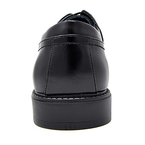 Bruno Marc Men's Downing-01 Black Leather Lined Dress Oxford Shoes Classic Lace Up Formal Size 8 M US
