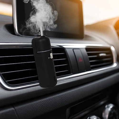MYZI Car Diffuser Vent Clip - Car Diffusers for Essential Oils, Mini Diffuser for Car, Portable Car Oil Diffusers, Wireless Car Essential Oil Diffuser for Car, Travel Diffuser & 6 Refill Scents