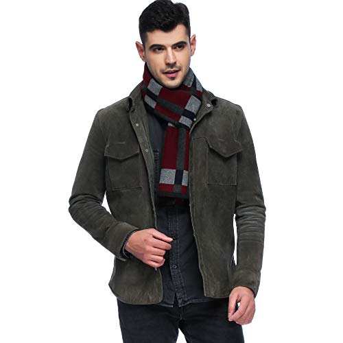 HOYAYO Mens Classic Warm Long Winter Scarf