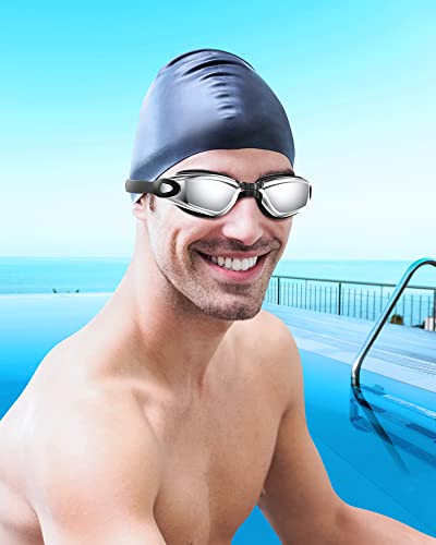 Aegend Swim Goggles, 2 Pack Swimming Goggles No Leaking Adult Men Women Youth