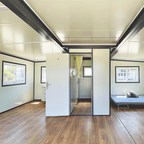 Chery Industrial Expandable Prefab House 19ft x 20ft with Cabinet,Exquisitely Designed Modern Villa Prefab House for Live,Work