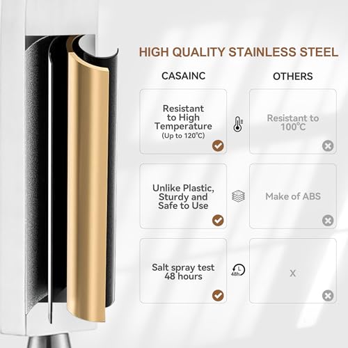 CASAINC Rain Shower Head with Handheld Spray 10" Ceiling Mounted Shower System Brushed Nickel Shower Head Combo