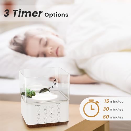 Yormick DIY White Noise Sound Machine for Sleeping, 30 Soothing Natural Sound Night Light, White Noise Sound Machine Baby/Adult Gift, White Noise Sound Machine Office & Yoga Meditation & Bedroom