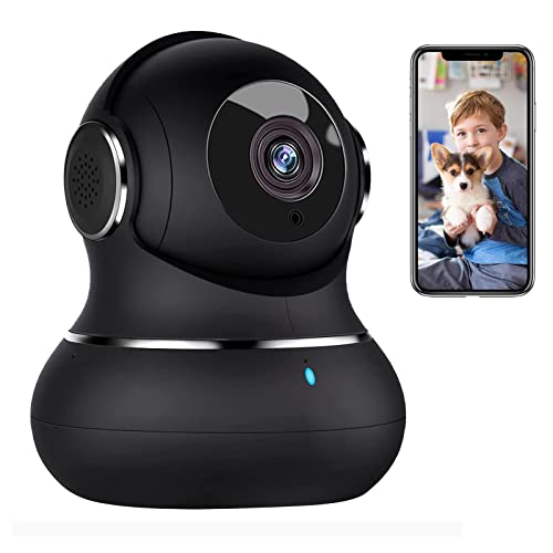 Indoor Security Camera, litokam 360 Pan/Tilt Home Security Camera with Motion Detection, 1080P Pet Camera with Phone App, Baby Monitor with Night Version, WiFi Camera-Two Way Audio, Work with Alexa